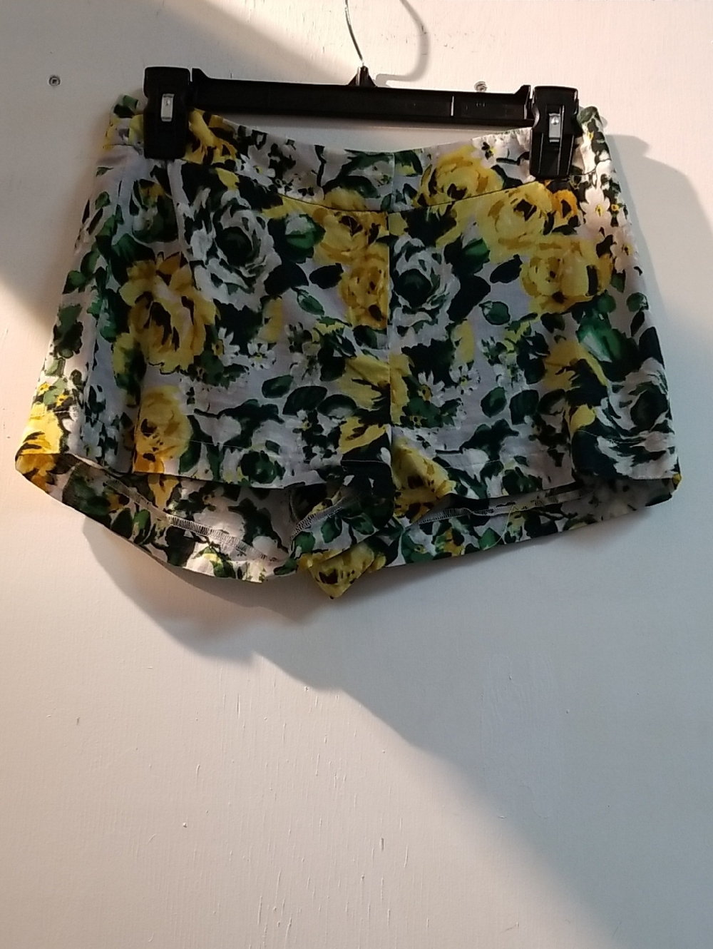ASOS Yellow & Green Floral Layered Skort Shorts